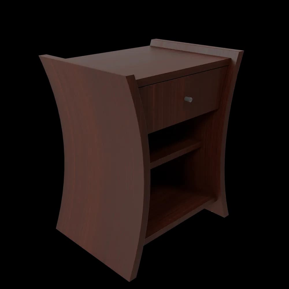 Bedside Table African Cherry — home & garden in good condition (photo 2 of 3)