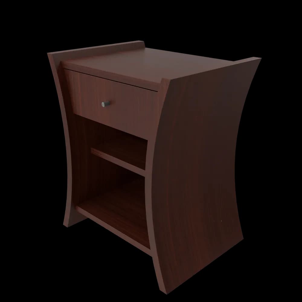 Bedside Table African Cherry — home & garden in good condition (photo 3 of 3)